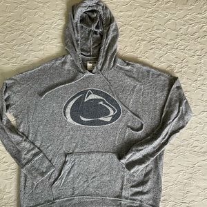 PENN STATE Gray Hoodie Sweatshirt w/ Pouch Pocket